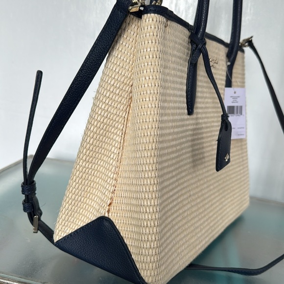 Kate Spade Bag Large Eva Woven Straw Tote Bag - Picture 6 of 17